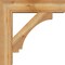 Ekena Millwork Imperial Block Rough Sawn Bracket w/ Offset Brace, Western Red Cedar, 8"W x 32"D x 32"H BKT0806X32X32IMP05RWR - alternate 4